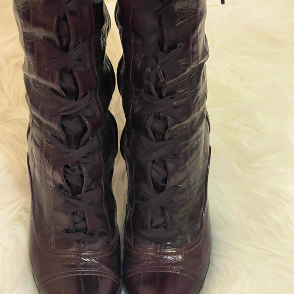 Burberry vintage Eel skin boots - Picture 5 of 15